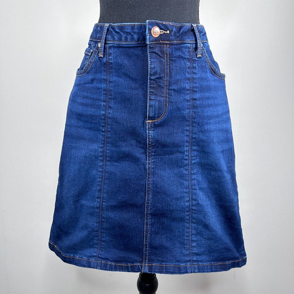 Lee Riders Slim Fit Shape Illusions Blue Jean Skirt
